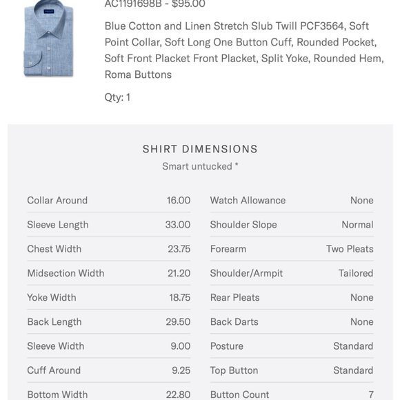 Proper Cloth Blue Cotton and Linen Stretch Slub Twill - Men's M, See description - Picture 2 of 5